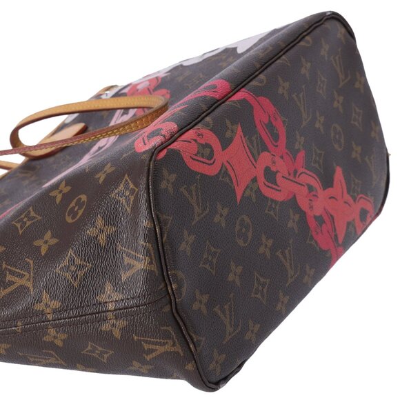 Louis Vuitton Neverfull MM Tote Monogram Bay Rose Ballerine Poppy - Picture 10 of 12